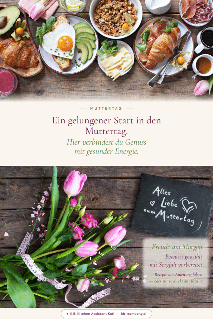 Ein gelungener Start in den Muttertag. Hier verbindest du Genuss mit gesunder Energie.