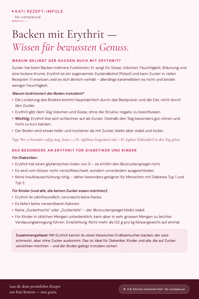 Mit Kati besser verstehen: Was deinem Körper gut tut – auch beim Backen mit Erythrit