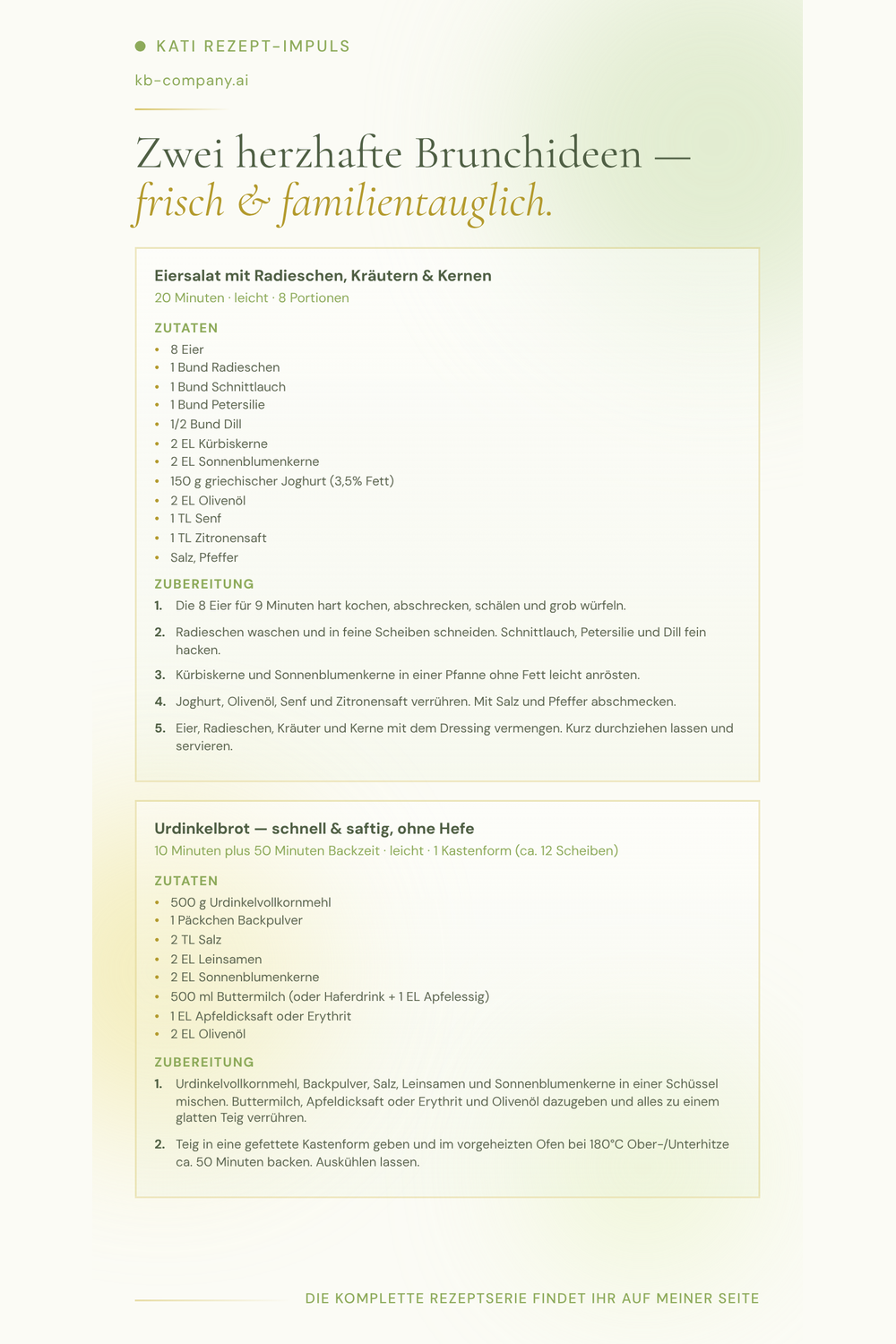 Brunch Rezepte