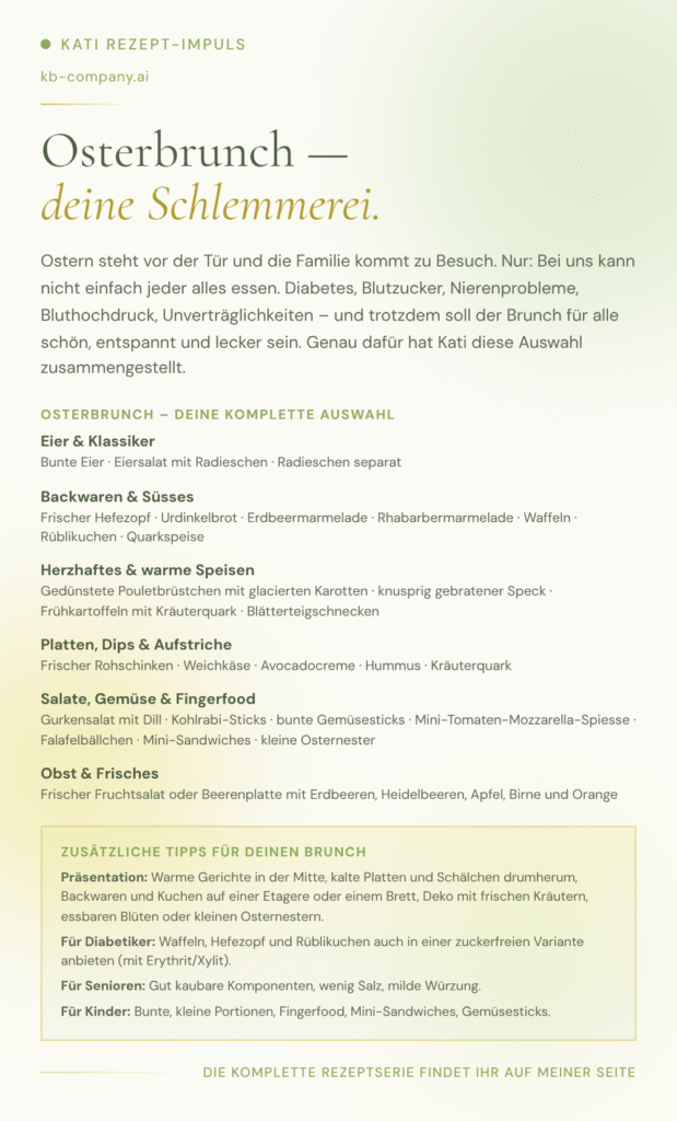 Osterbrunch für die Familie: Wenn nicht jeder alles essen kann