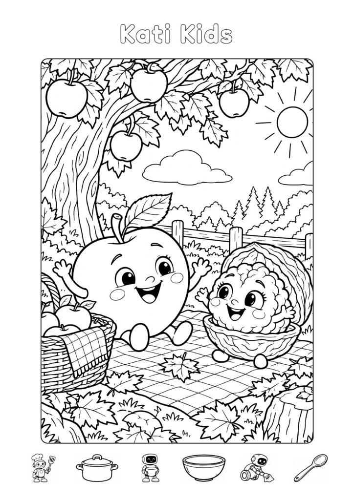 Anton und Wally zum Ausmalen – Blatt 1